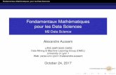 Fondamentaux Mathématiques pour les Data Sciences - M2 ...