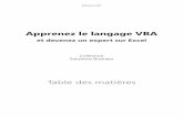 Apprenez le langage VBA - Editions ENI