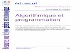 Algorithmique et programmation - ac-dijon.fr