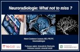 Neuroradiologie: What not to miss