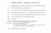 MEC1210 - Heures 28 à 33