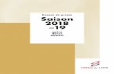 Dossier de presse Saison 2018 –19 - Opéra National de Lyon