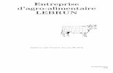 Entreprise d'agro-alimentaire LEBRUN - Biotechno