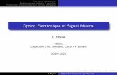 Option Electronique et Signal Musical - ENSEA