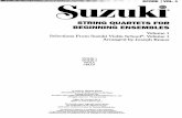 Suzuki - Quartets Book 1 - Score