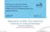 Application of XAS: from Materials Sciences to Cultural ...