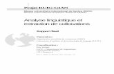Analyse linguistique et extraction de collocations