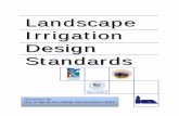 Lan La andscape Irrigation Design tandards