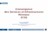 Convergence des Services et Infrastructures Réseaux
