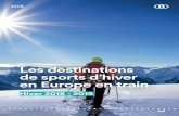 Les destinations de sports d’hiver en Europe en train
