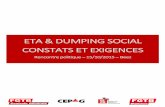 ETA & DUMPING SOCIAL CONSTATS ET EXIGENCES