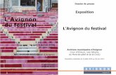 L’Avignon du festival L’Avignon du festival