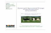 2014 And Dairy and Associated Forage Crop Production in ...