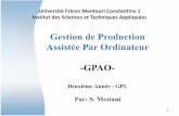 Gestion de Production Assistée Par Ordinateur -GPAO