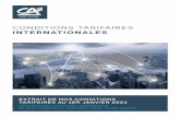 CONDITIONS TARIFAIRES INTERNATIONALES - credit-agricole.fr