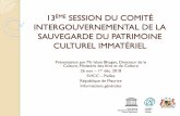 INTERGOUVERNEMENTAL DE LA SAUVEGARDE DU PATRIMOINE ...