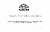 STATUTS ET RÈGLEMENTS - csn-rrc.ca
