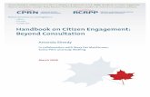 Handbook on Citizen Engagement: Beyond Consultation