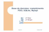 Base de données :compléments PDO, SQLite, Mysqli