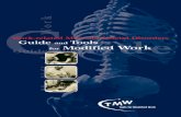 Work-related Musculoskeletal Disorders. Guide and Tools for modified Work
