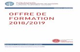 OFFRE DE FORMATION 2018/201 9 - Paris Descartes