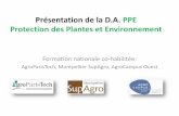 Présentation de la D.A. PPE Protection des Plantes et ...
