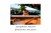Stephen Binet pianiste de jazz