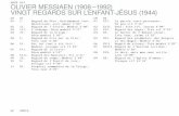 ARCD 015 OLIVIER MESSIAEN (1908 –1992) VINGT REGARDS