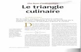 Le triangle culinaire - Palimpsestes