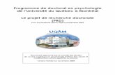 PRD - Département de psychologie - UQAM