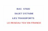 BAC STI2D SUJET D'ETUDE LES TRANSPORTS LE RESEAU TGV …