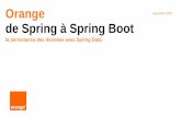 Orange septembre 2020 de Spring à Spring Boot