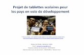 Projet de tablettes scolaires pour les pays en voie de ...