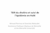 TDR du choléra et suivi de l’épidémie en Haï