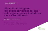 Emballages biodégradables et compostables au Québec