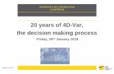 Espace documentaire 20 years of 4D-Var, the decision ...