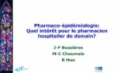 Pharmaco-épidémiologie: Quel intérêt pour le pharmacien ...