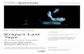 20 › 22 février 2015 Krapp’s Last Tape
