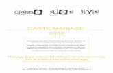CARTE MARIAGE 2022