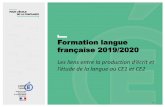 Formation langue française 2019/2020