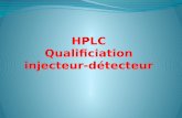 HPLC Qualificiation injecteur-détecteur