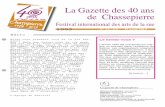 La Gazette des 40 ans de Chassepierre