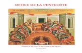 OFFICE DE LA PENTECÔTE