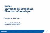 SOGo Université de Strasbourg Direction Informatique