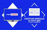 CONDITIONS GÉNÉRALES DE VENTE 2019 - Amaury Media