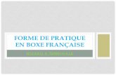 Forme de pratique en boxe française