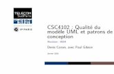 CSC4102 : Qualité du modèle UML et patrons de conception ...