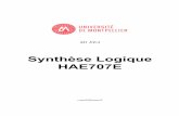 Synthèse Logique HAE707E
