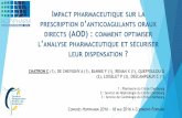 Impact pharmaceutique sur la prescription d’anticoagulants ...