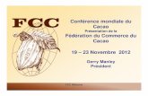 Conférence mondiale du Cacao Fédération du Commerce du ...